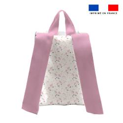 Kit sac à dos enfant motif licorne rose