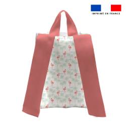 Kit sac à dos enfant motif flamant rose