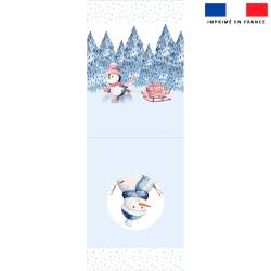 Kit hotte de Noel motif pingouin de Noel