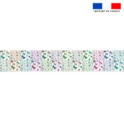 Coupon lingettes lavables motif papillons d'automne clair - Création Lili Bambou Design