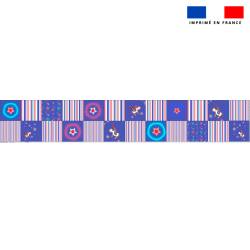 Coupon lingettes lavables motif licorne et pégase bleu - Création Lili Bambou Design