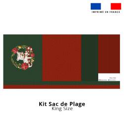 Kit couture sac cabas motif panthère Christmas - Création Stillistic