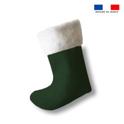 Kit chaussette de noel motif ours Christmas + Fausse fourrure - Création Stillistic