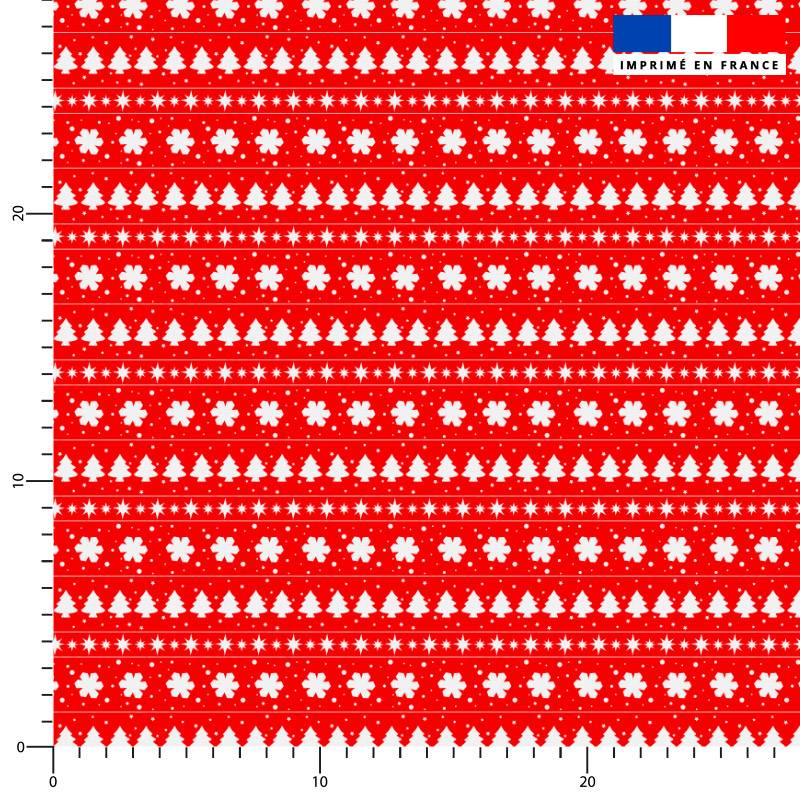 Coupon pour Calendrier de l'avent motif Noël Scandinave - Tissus Price  Matière Velours blanc cassé 294 gr/m² - 146 cm Matière Velours blanc cassé  294 gr/m² - 146 cm