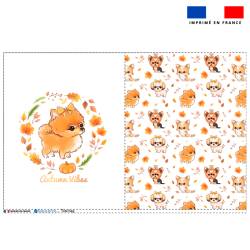 Coupon pour tote-bag motif chiens d'automne - Création Jolifox