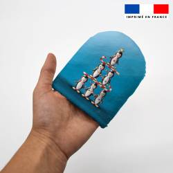 Kit mini-gants nettoyants motif animaux du pôle nord - Création Stillistic