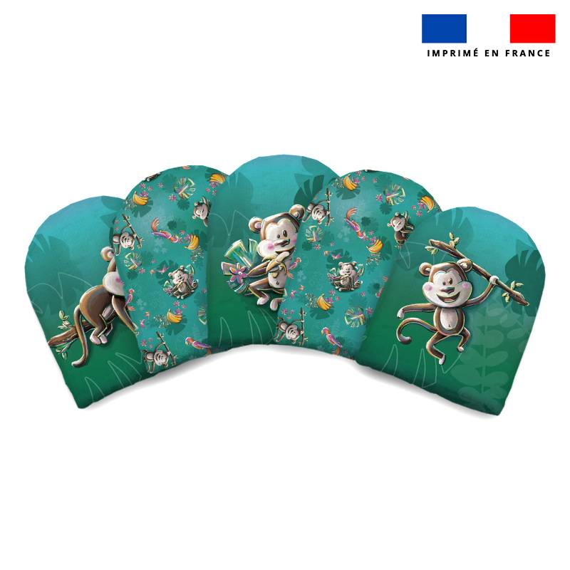 Kit mini-gants nettoyants motif singe jungle - Création Stillistic