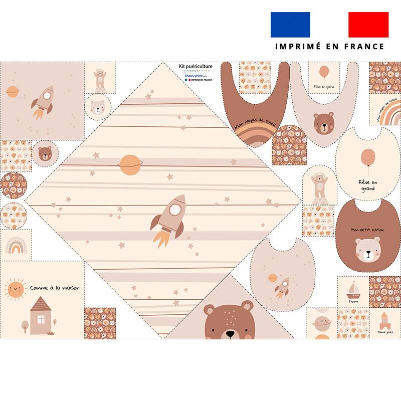 Coupon éponge kit puériculture petit ourson