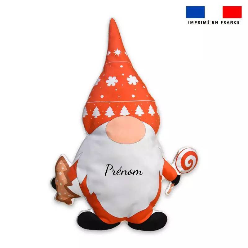 Coupon pour coussin personnalisé - Gnome de Noël