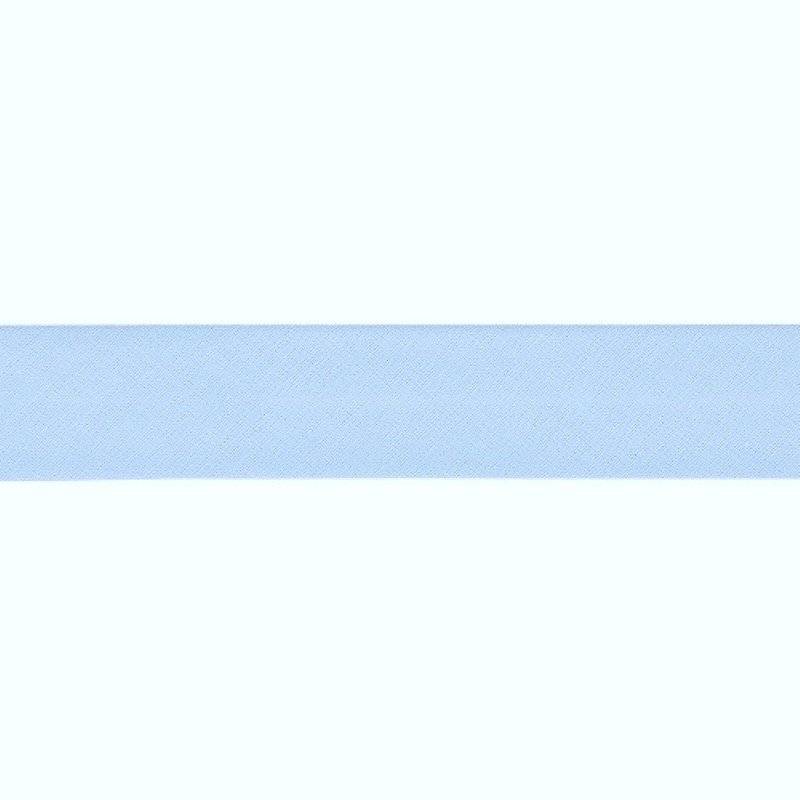 Biais en coton 20 mm bleu ciel