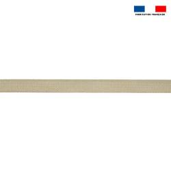 Sangle polyester aspect coton 23mm beige