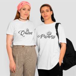 Planche DTF De Transfert Textile Personnalisée - Queen king princess & prince