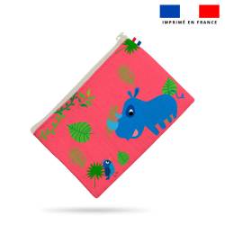 Kit pochette motif animaux jungle color