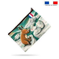 Kit pochette motif animaux polaires - Création Stillistic