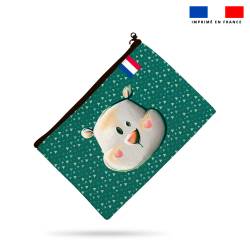 Kit pochette motif animaux du froid ours - Création Stillistic