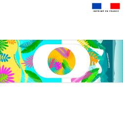 Kit sac seau motif tropical SAXO couture en couleur
