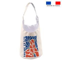 Kit sac seau personnalisé - Flowers bleu et rouge SAXO