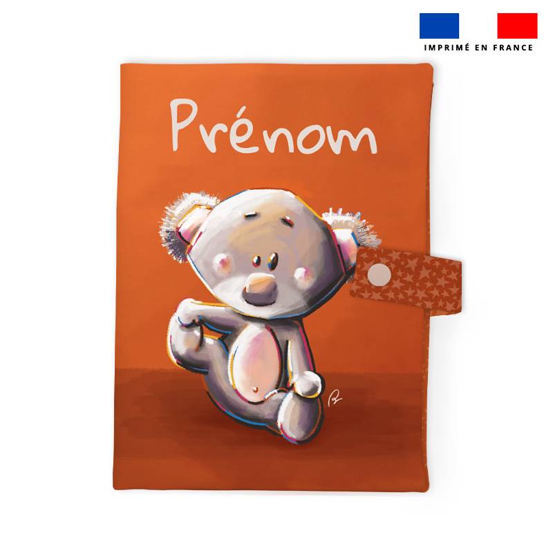 Patron protège carnet de santé personnalisé - Bébé koala - Création Stillistic