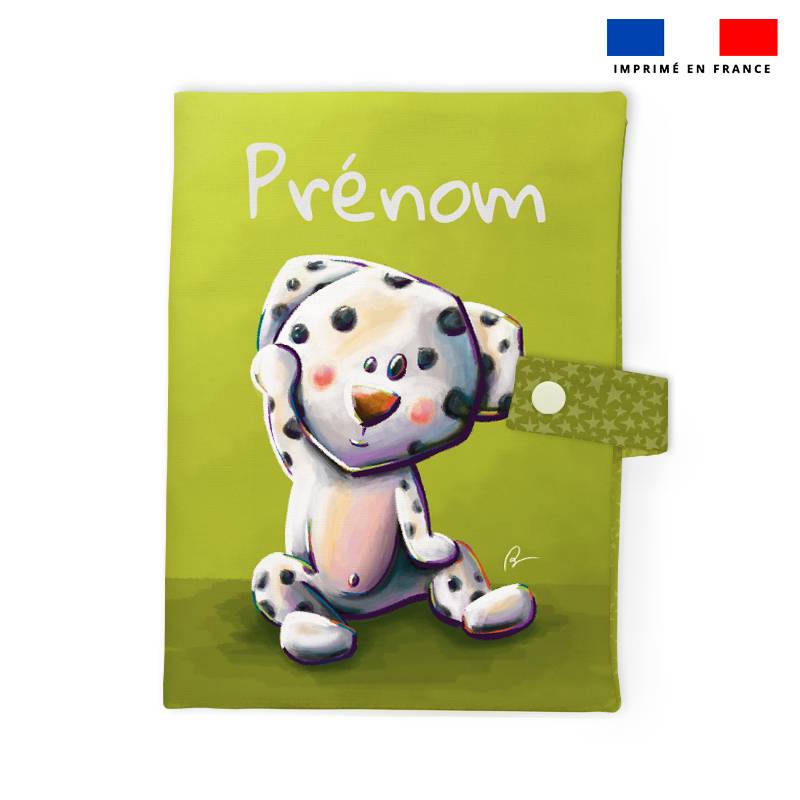 Patron protège carnet de santé personnalisé - Bébé dalmatien - Création Stillistic