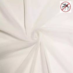Tissu moustiquaire extensible blanc
