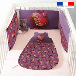 Coupon pour tour de lit motif loutre - Création Stillistic