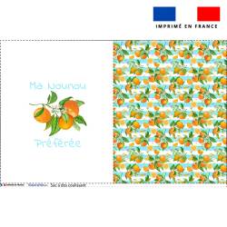 Kit sac à dos coulissant motif nounou et fleurs d'oranger