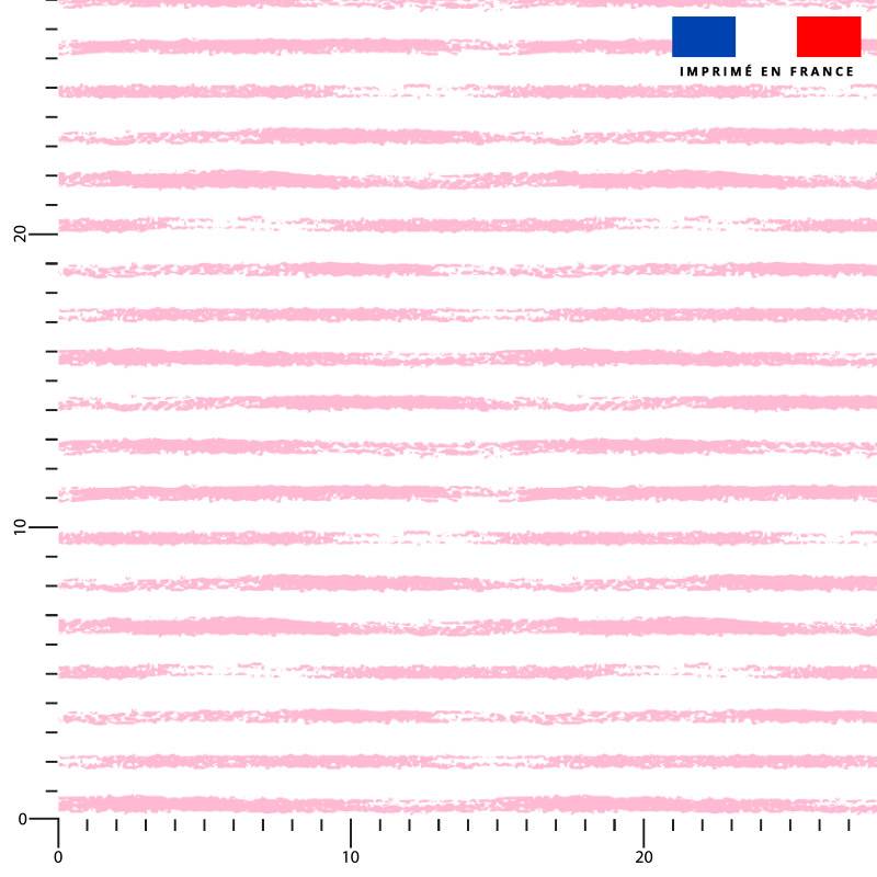Rayure à la craie rose - Fond blanc