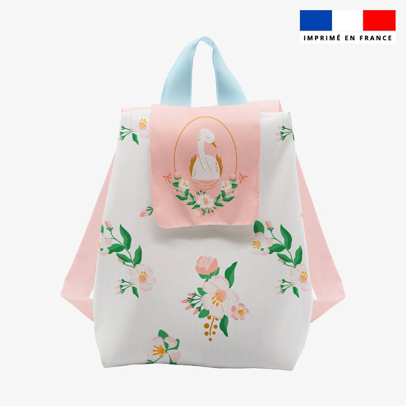 Kit sac à dos enfant motif cygne