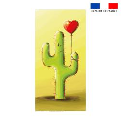 Coupon serviette de plage motif cactus - Création Stillistic