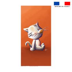 Coupon serviette de plage motif chat - Création Stillistic