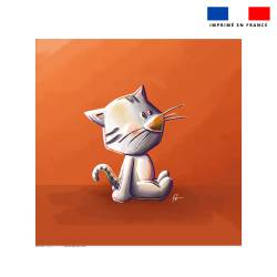 Coupon serviette de plage motif chat - Création Stillistic