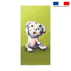 Coupon serviette de plage motif bébé dalmatien - Création Stillistic