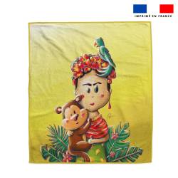 Coupon serviette de plage motif Frida - Création Stillistic