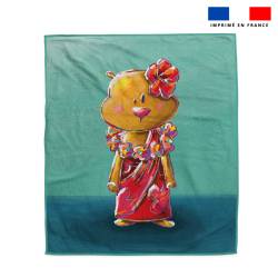 Coupon serviette de plage motif hamster - Création Stillistic