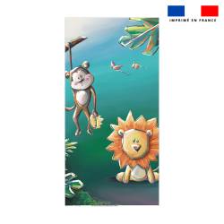 Coupon serviette de plage motif jungle - Création Stillistic