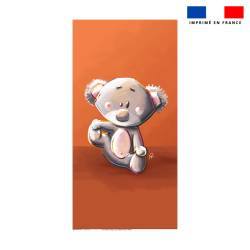 Coupon serviette de plage motif bébé koala - Création Stillistic