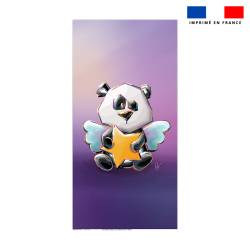 Coupon serviette de plage motif panda ange - Création Stillistic