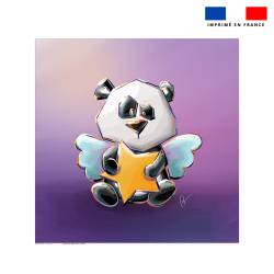 Coupon serviette de plage motif panda ange - Création Stillistic