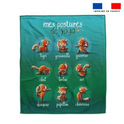 Coupon serviette de plage motif yoga - Création Stillistic