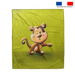 Coupon serviette de plage motif singe - Création Stillistic