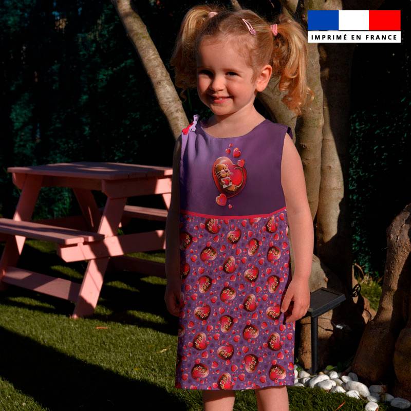 Patron robe enfant motif loutre - Création Stillistic