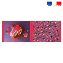 Kit sac à jouets motif loutre coeur - Création Stillistic