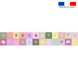 Coupon lingettes lavables motif positives vibes - Création Lili Bambou Design