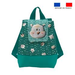 Kit sac à dos enfant motif animaux du froid ours - Création Stillistic