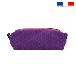 Kit trousse double compartiment motif perroquet + 1 trousse assortie - Création Stillistic