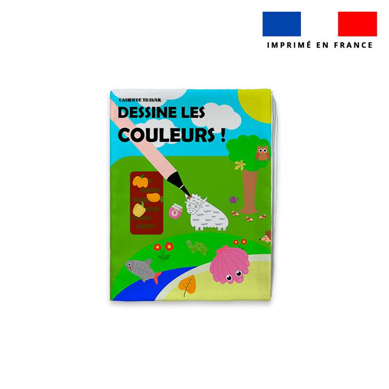 Kit livre à colorier apprendre à dessiner les couleurs