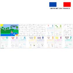 Kit livre à colorier apprendre à écrire les chiffres édition animaux