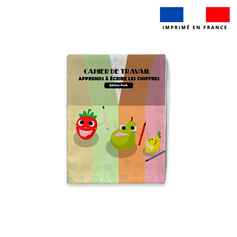 Kit livre à colorier apprendre à écrire les chiffres édition fruits