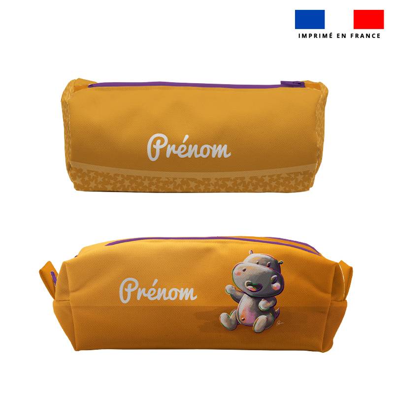 Kit trousses scolaires personnalisées - Bébé hippo - Création Stillistic