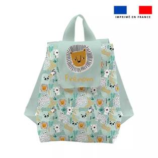 Kit sac à dos enfant personnalisé - Jungle friends